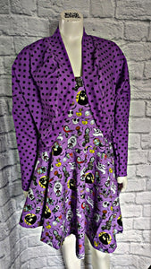 Size 12/Large Lavender Halloween Cardigan & Dress