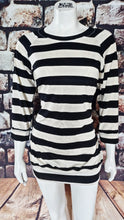 Load image into Gallery viewer, Size 12/Large Striped Raglan Sweater Tee