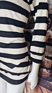 Size 12/Large Striped Raglan Sweater Tee