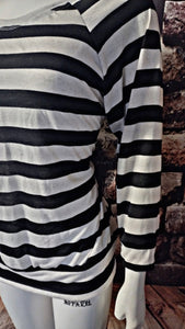 Size 26/XXXL Striped Raglan Sweater